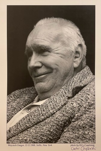 Fotografia, Czesław Czapliński „ Wojciech Fangor, 15 X 1988, SoHo, New York"