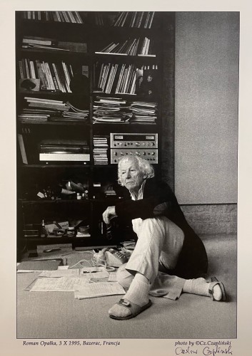Photography, Czesław Czapliński „Roman Opałka, 3 X 1995, Bazerac, Francja", modern art
