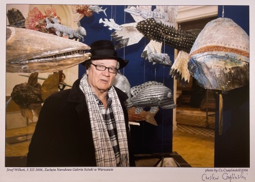 Fotografia, Czesław Czapliński „Józef Wilkoń, 5 XII 2006, Zachęta Narodowa Galeria Sztuki w Warszawie"