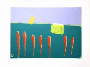 Art graphics „Jej kolor (Her color)" Janusz Antoszczyk, serigraphy, 70 x 100 cm, modern art, contemporary art