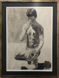 Krzysztof Wojtarowicz,  inkografia, 74 x 54 cm, „Stany skupienia", sztuka współczesna, figuratywne