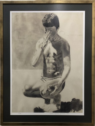 Krzysztof Wojtarowicz, inkografia, 74 x 54 cm, „Stany skupienia", sztuka współczesna, figuratywne