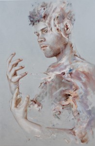 Denys Molerio, oil painting on canvas, 150 x 100 cm, surrealism, abstraction, "Subjective wounds", contemporary paintings, contemporary art