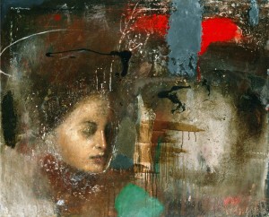 Krzysztof Wojtarowicz, giclee na płótnie, 64 x 73,5 cm„Bez tytułu", sztuka współczesna, abstrakcja