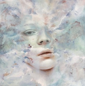 Denys Molerio, oil painting on panel, 60 x 60 cm, surrealism, abstraction, untitled, contemporary paintings, contemporary art