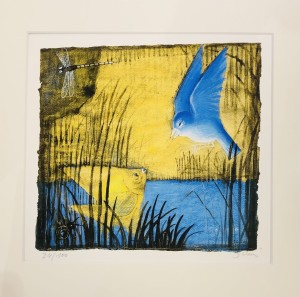 Inkography, „Przyjaciele (Friends)" Józef Wilkoń, dimension L,S, modern art, contemporary art, animals (1)
