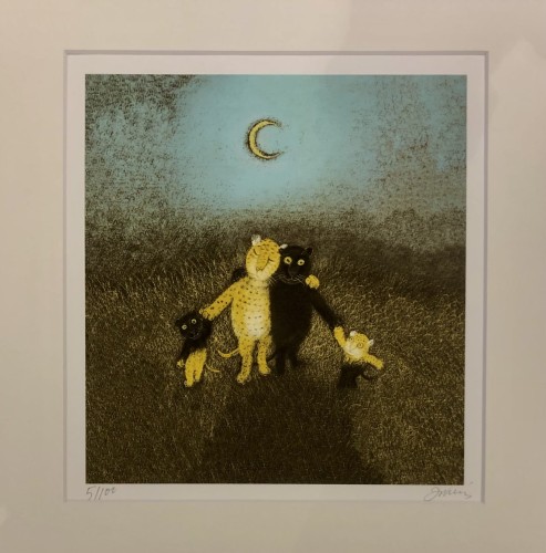 Obraz inkografia, Józef Wilkoń, "Historia pewnej miłości (the love story) dimension L, S