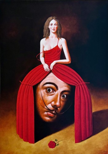 Rafał Olbiński, Inkografia, „Viva Espania", 43 x 30 cm, sztuka współczesna