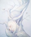 Denys Molerio, obraz olejny na płótnie, surrealizm,120x 100 cm, „Return", obrazy współczesne, sztuka współczesna