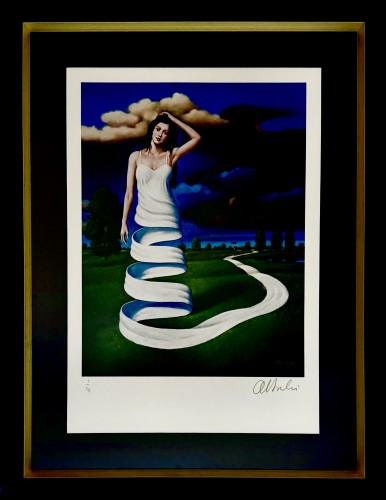 Rafał Olbiński, Inkography, print, „Return to Itaka", 66,5x51,5 cm, modern art, contemporary art