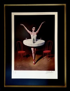Rafał Olbiński, inkografia, surrealizm „Konspiracyjny wybór", inkografia, 66,5 x 51,5 cm, sztuka współczesna